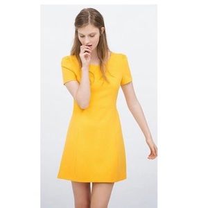 Yellow mini dress